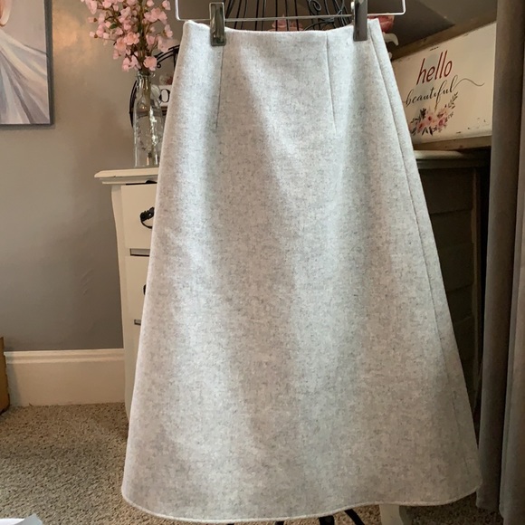 Club Monaco Wool A-line Cutaway Skirt - Picture 4 of 7